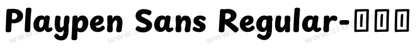 Playpen Sans Regular字体转换